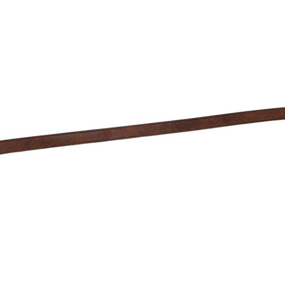 Vintage Brut-Can Unisex Western Suede Skinny Belt 41" Camel Brown USA Cowhide - Picture 6 of 8